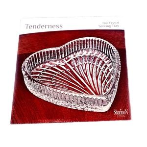 NEW! SHANNON CRYSTAL Heart Shaped Serving Tray